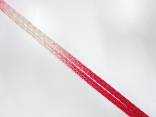 アンティーク　正絹　帯留め用　手組三分紐